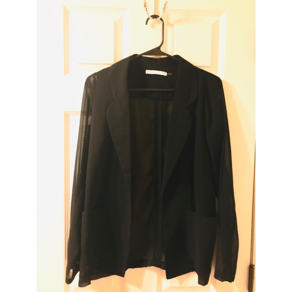 Shear Black Blazer